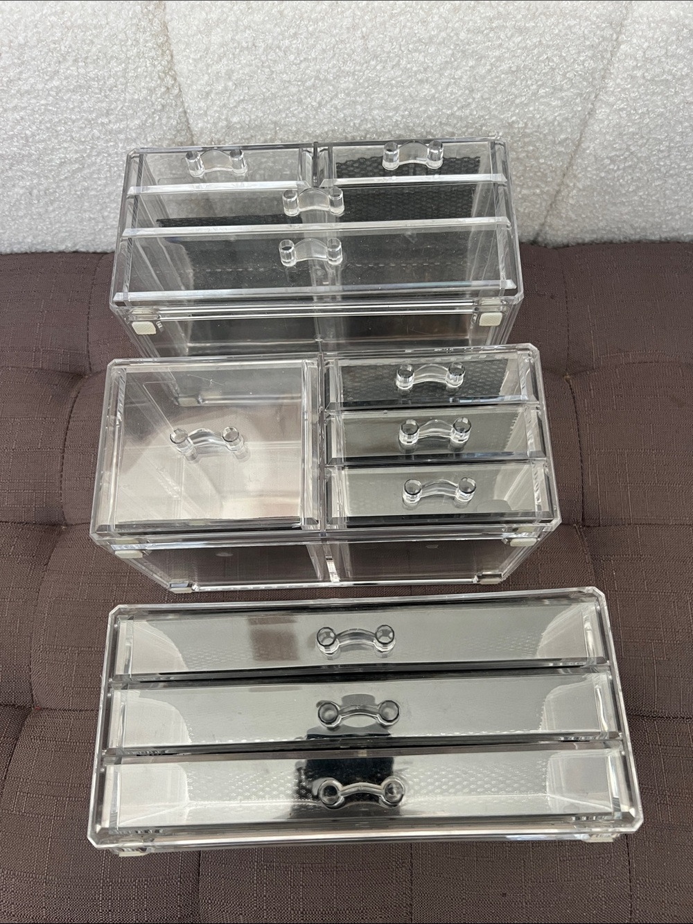 Clear Acrylic Makeup & Jewelry Organizer Transparent Storage Drawers 🤍 3 total